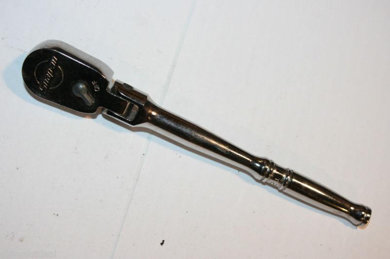 Snap-on tools 1/4" drive high strength long flex-handle standard ratchet 6 1/4"