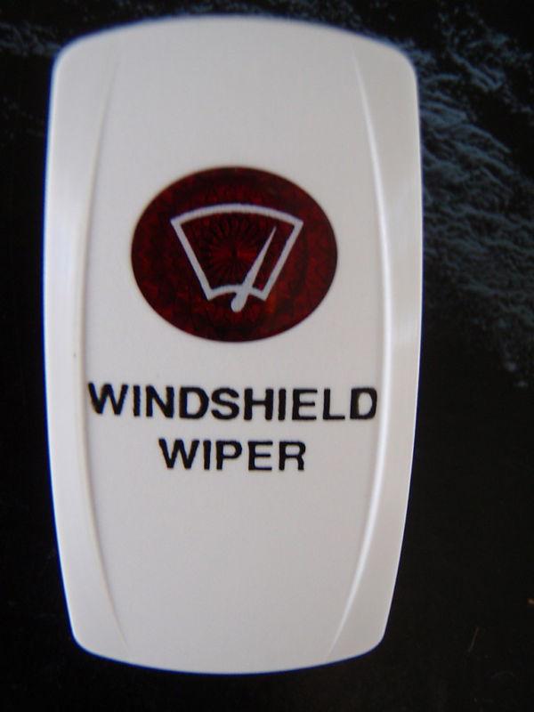 Contura switch windshield wiper  red lens  v white