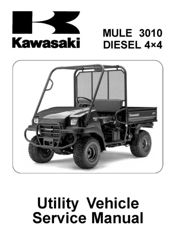 Kawasaki mule 3010 diesel 4x4 shop service repair manual 2008 kaf950 08 cd