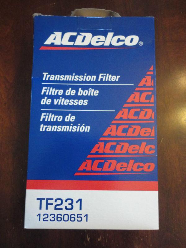 Acdelco tf231 transmission filter chevy 12360651