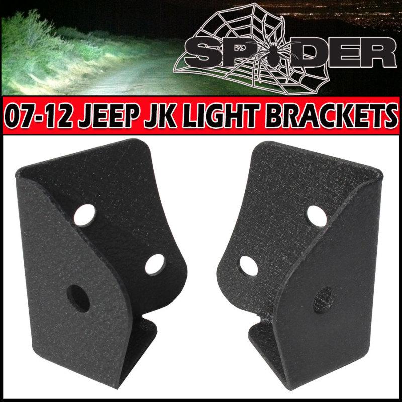 2007-2013 jeep wrangler jk upper windshield mount light  brackets for led/hid