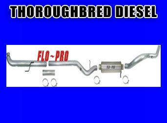  flo pro exhaust system 07.5-10 duramax llm 5''  downpipe back #ss634