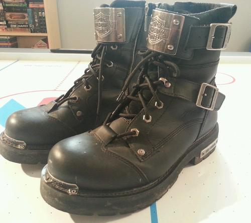 Men's harley davidson riding boots. like new size 11 12 genuine