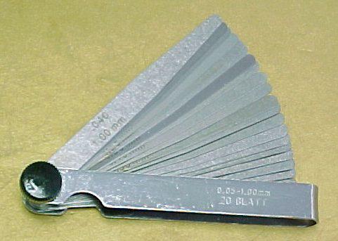 Horex germany 20 blade feeler gauge set