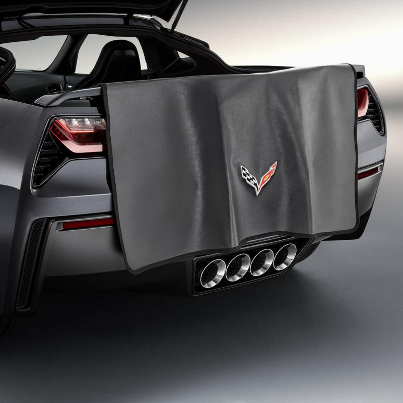 14 corvette stingray rear bumper fascia protector black gm brand new 23124544