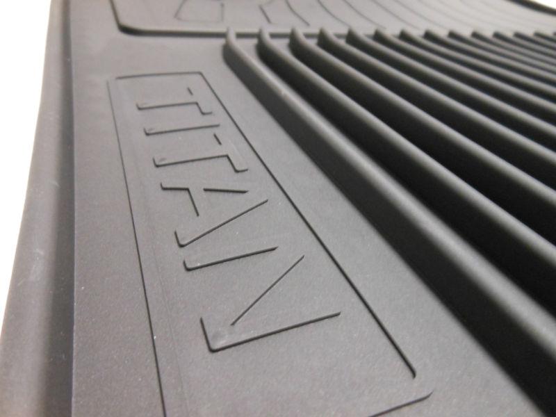 2010 to 2013 nissan titan all season floor mats - set of 2 - brand new