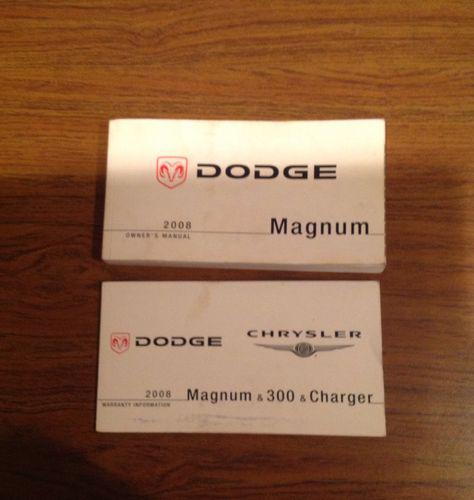 2008 dodge magnum owners manual