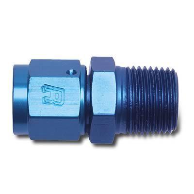 Russell an to npt adapter fitting -12 an female-1/2 in. npt male swivel blue