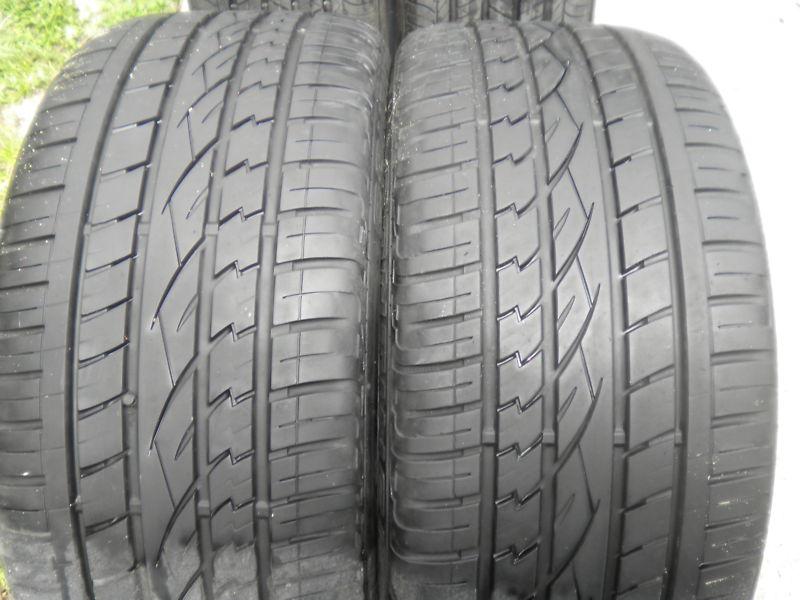 2 continental cross contact uhp tires 275 40 20 with 80% call to buy @ $300