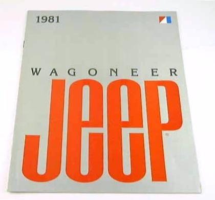 1981 81 jeep wagoneer truck brochure custom limited