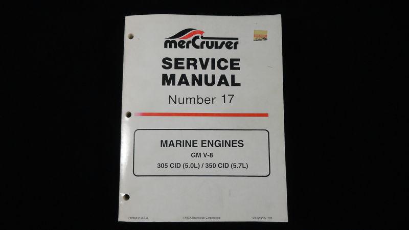 Original factory mercruiser service manual for 5.0l (305) and 5.7l (350) engines
