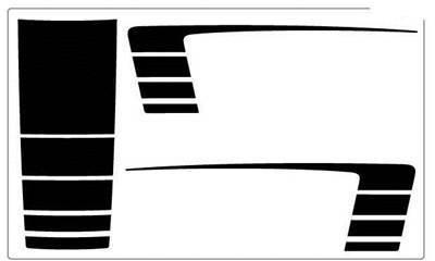 Dodge ram bed hood graphics decals - 3m pro vinyl stripes 2014 km3