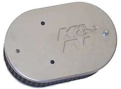 K&n custom air filter oval red cotton gauze element 56-9152