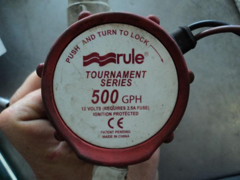 Rule tournament series 500 gph bilge pump #t96