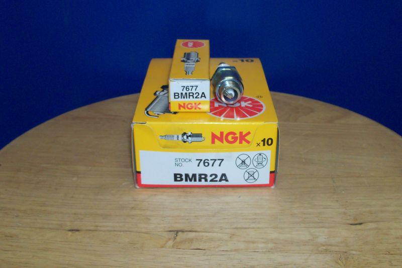 Box of 10 ngk spark plugs bmr2a  7677 kawasaki mule   nib