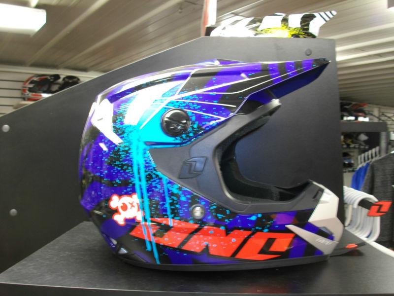 New one industries youth dirtbike helmet navy size small
