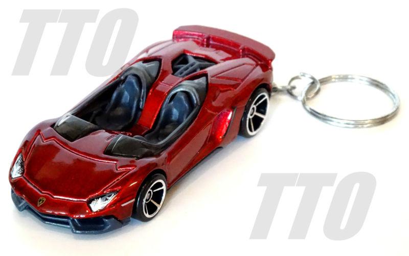 Lamborghini aventador j jota keyring keychain fob red diecast1/64 key chain