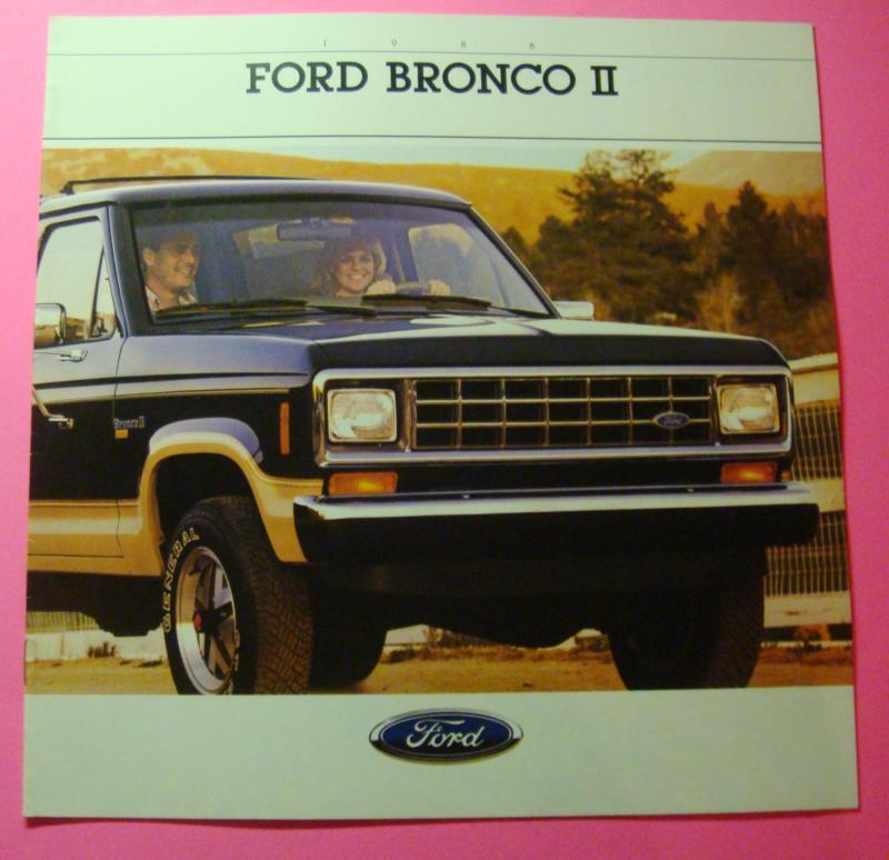 1988 ford bronco ll  sales showroom brochure..16 pages