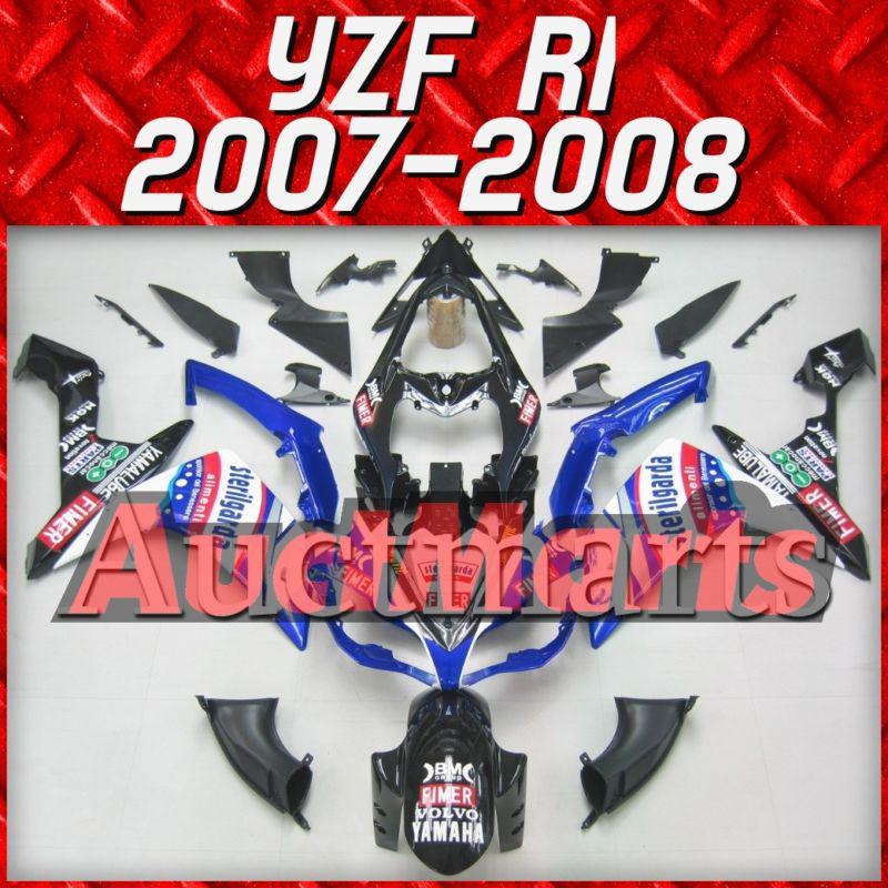 Fit yamaha yzf r1 07 08 yzfr1 2007 2008 1000 fairing kit bodywork c10 g17
