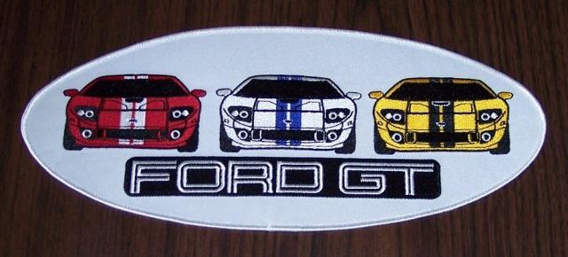 New pair of 2005 2006 6 1/2" ford gt gt40 embroidered iron or sew on patches!