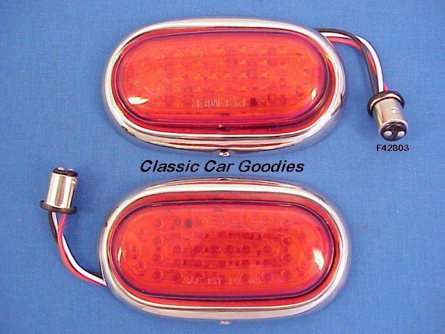 1942-1948 ford led tail lights assy (2) 12v 1946 1947