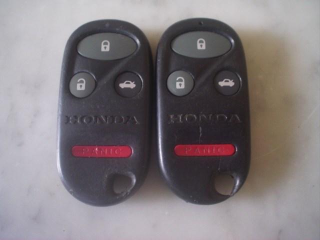 Lot of 2 honda accord acura tl honda logo keyless entry remotes fcc # kobutah2t