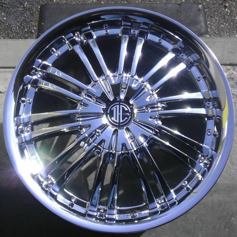17" inch 4x100 4x4.5 chrome wheels rims 4 lug honda nissan toyota acura ford