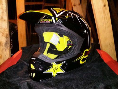 New fox v1 rockstar energy adult mx helmet offroad motocross large