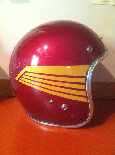 Vintage arthur fulmer af40 motorcycle helmet size large chopper bobber