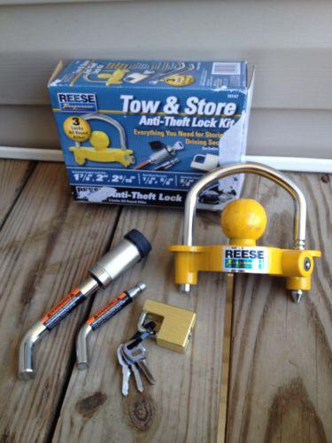 Reese towpower tow and store anti-theft lock kit