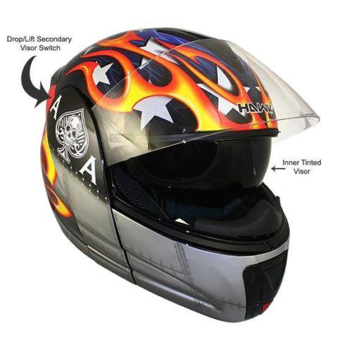 Hawk dual visor modular helmet s