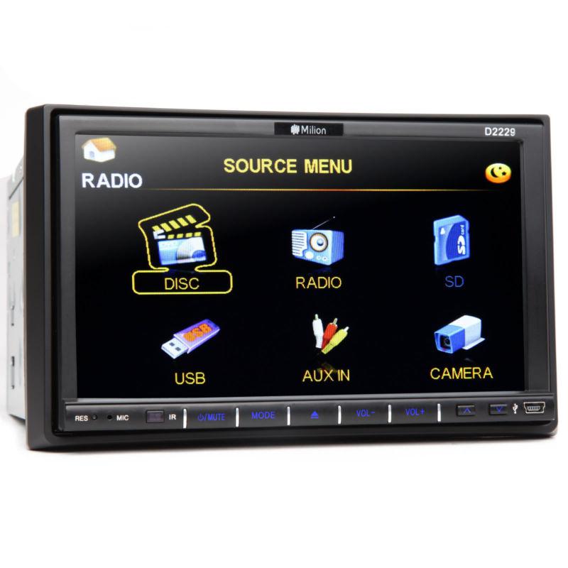 Car cd mp3 dvd player stereo 7"2din radio hd digital touch screen usb sd 64g fm
