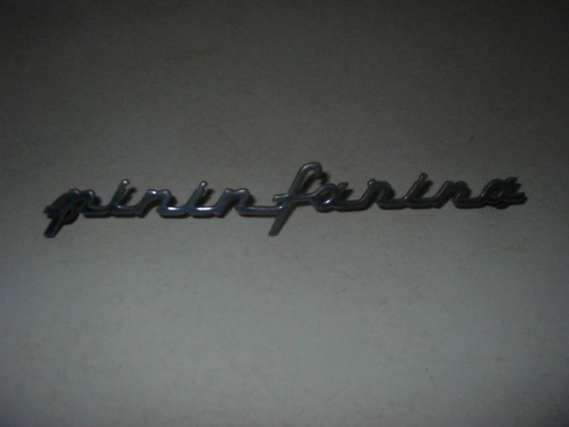 Ferrari pinin farina script used on 1950s and 1960s cars.