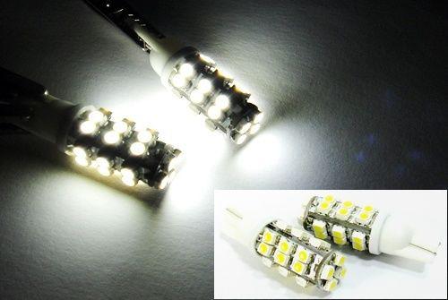 2x white 28 smd led t10 168 194 license plate light dome map 921 backup lamp drl