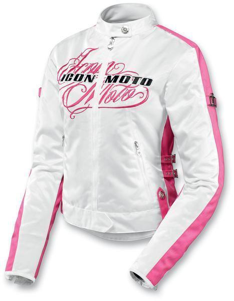 Icon womens street-angel pink/white jacket. xxl/2xl