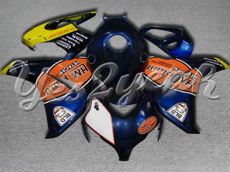 Injection molded fit fireblade cbr1000rr 08-11 hm plant blue fairing zn639