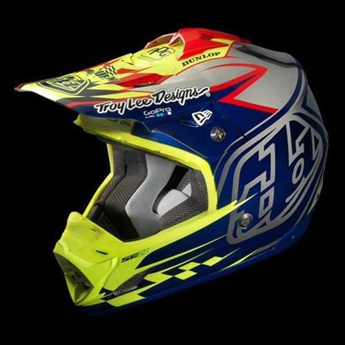 Troy lee designs (helmet offroad) se3 helmet; team chrome md 0104-0009