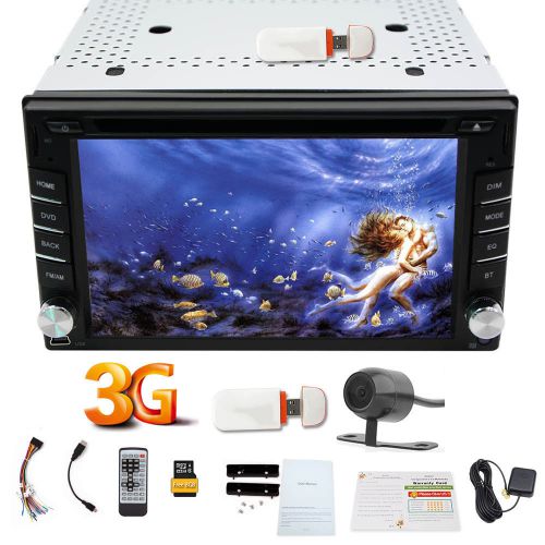Car dvd player in-dash head unit gps navigation system 3g bluetooth ipod camera