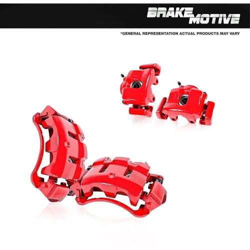 Front and rear red performance calipers 1999 2000 2001 2002 ford mustang base gt