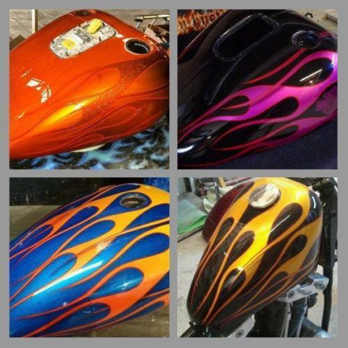 Custom paint on your softail gas tank and fenders !