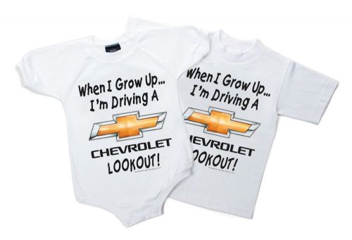 Chevy kids t-shirt -chevrolet-youth-baby-bowtie -camaro belair nova chevelle