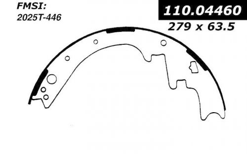 Centric parts 112.04460 rear premium brake shoes