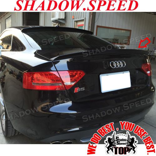 Unpainted v type puf rear trunk spoiler wing for audi s5 rs5 2007-15 coupe ✪