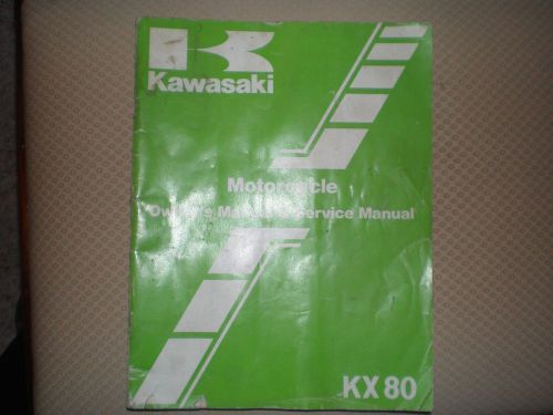 Kawasaki motorcycle owners manual &amp; service manual kx80