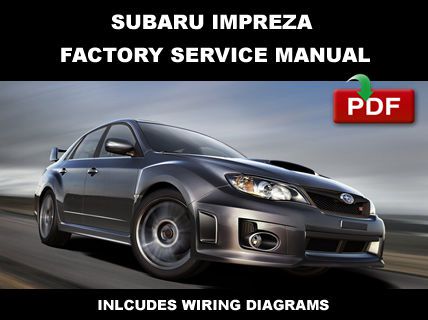 Subaru 2011 impreza wrx sti ultimate workshop factory oem service repair manual