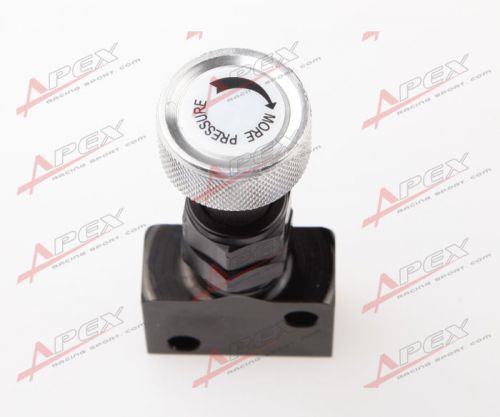 Adjustable knob screw type brake proportioning valve bias valve black