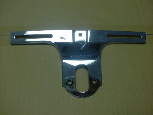 Ford truck rear license plate bracket in chrome  1957 to 1972