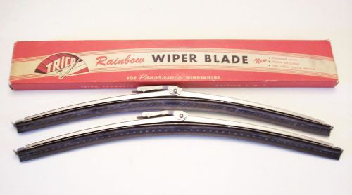 Chevy ii nova 1966 1967 wiper blades trico nos satin stainless steel 13&#034;