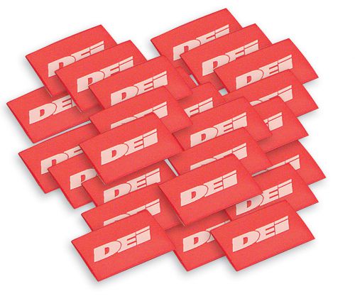 Design engineering 010820 red spark plug wire boot shrink tubes 18 mm x 1-1/2&#034;