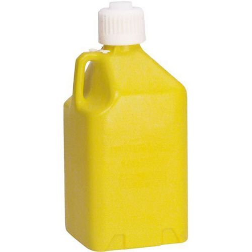 Scribner utility jug fuel water can motorsport container yellow plastic race pit